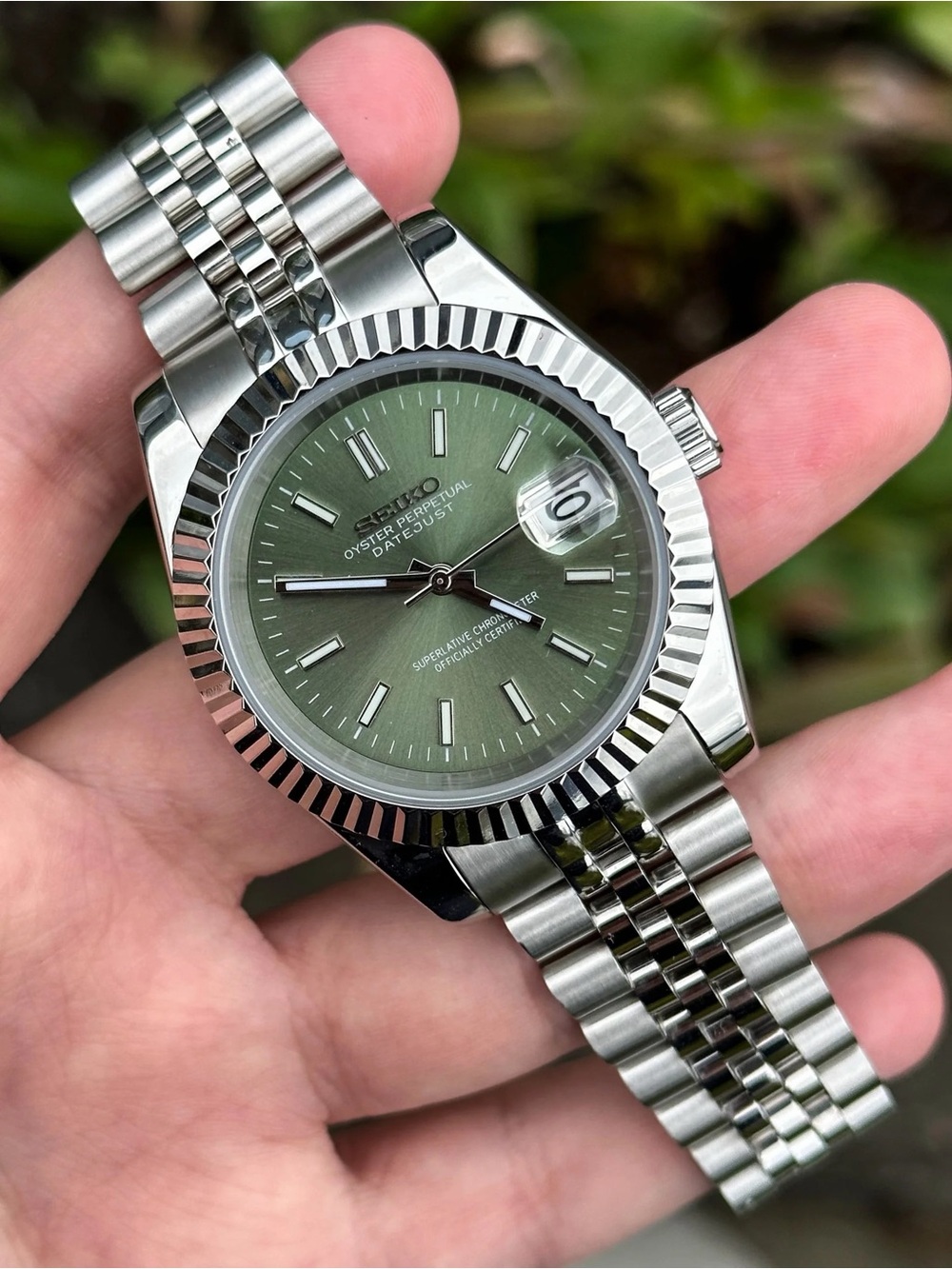 Seiko Mod: Olive Datejust